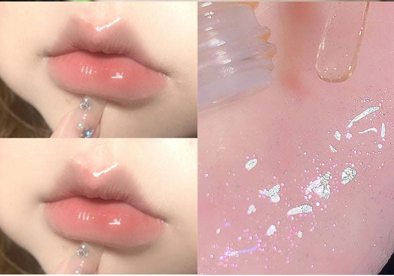 Gege bear Gogo Bear Bowknot Radiant Lip Gloss Hydrating Moisturizing Nourishing Lip Line Reducing Jar Lip Oil