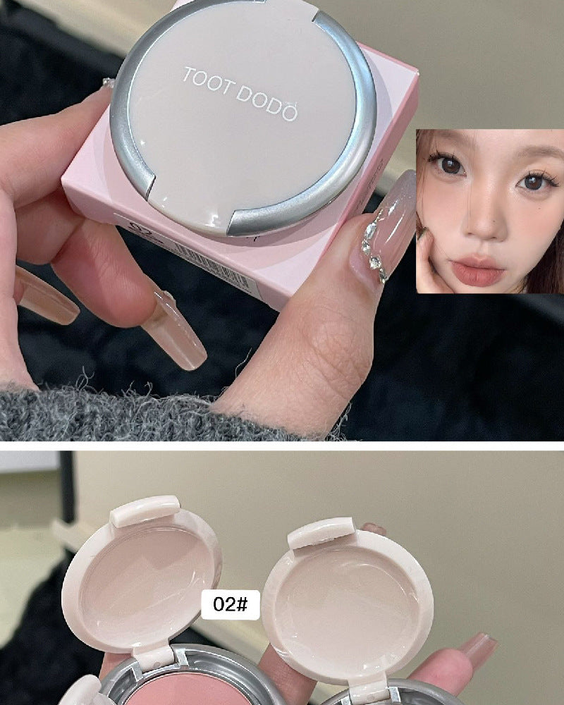 Toot Dodo Light Feather Filter Shadow Soft Mist Blush Low Saturation Facial Contouring Brightening Whitening Rouge for Beginners T854