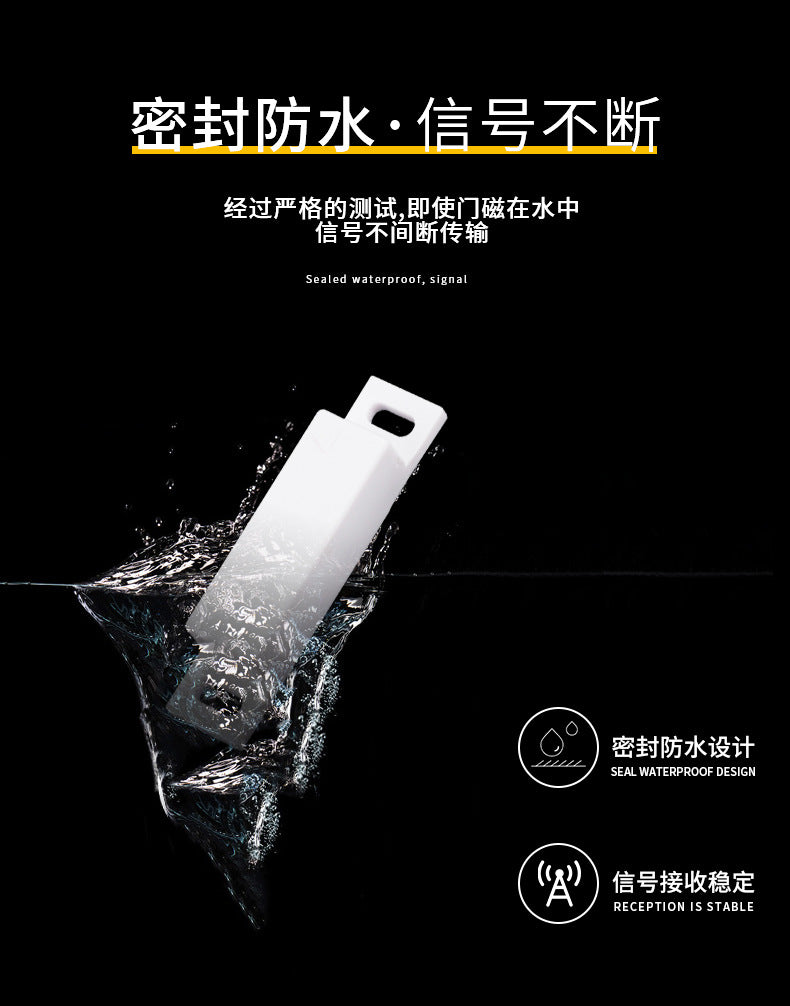 Snow Wolf Door and Window Magnetic Sensor Surface Mount Induction Detector Household Reed Switch Door Magnetic Alarm Normally Closed