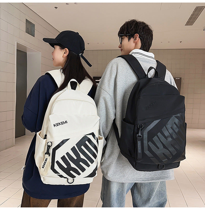 Cross-border Trade Casual Backpack Trendy Letter Waterproof Backpack Large-capacity outdoor travel high-value backpack http://detail.1688.com/offer/972131324440.html