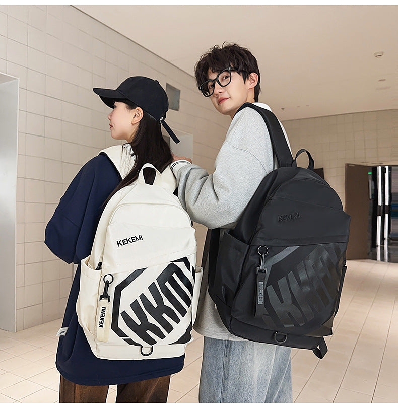 Cross-border Trade Casual Backpack Trendy Letter Waterproof Backpack Large-capacity outdoor travel high-value backpack http://detail.1688.com/offer/972131324440.html
