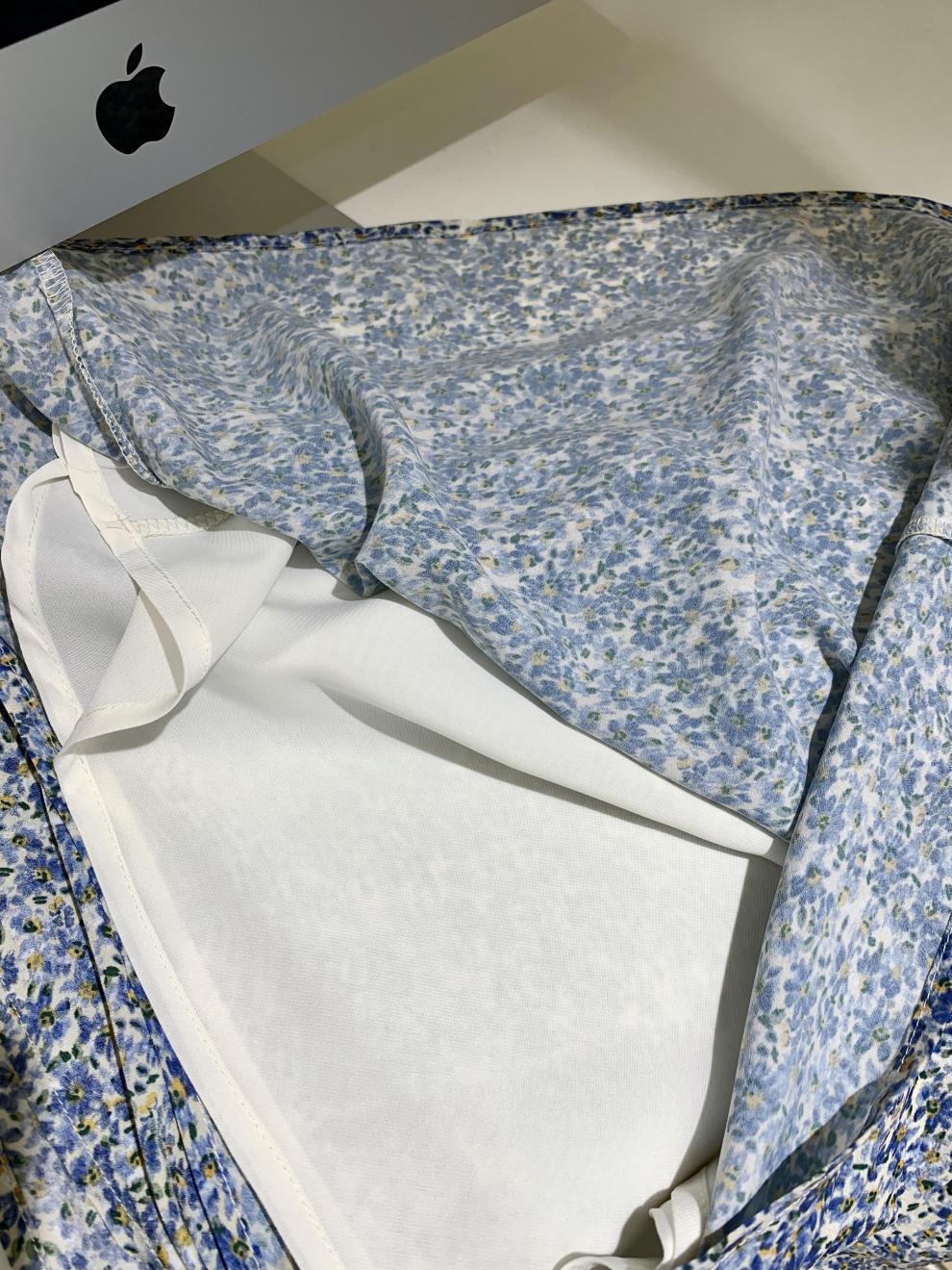 Serena2025Summer New Elegant Versatile Floral Half Skirt