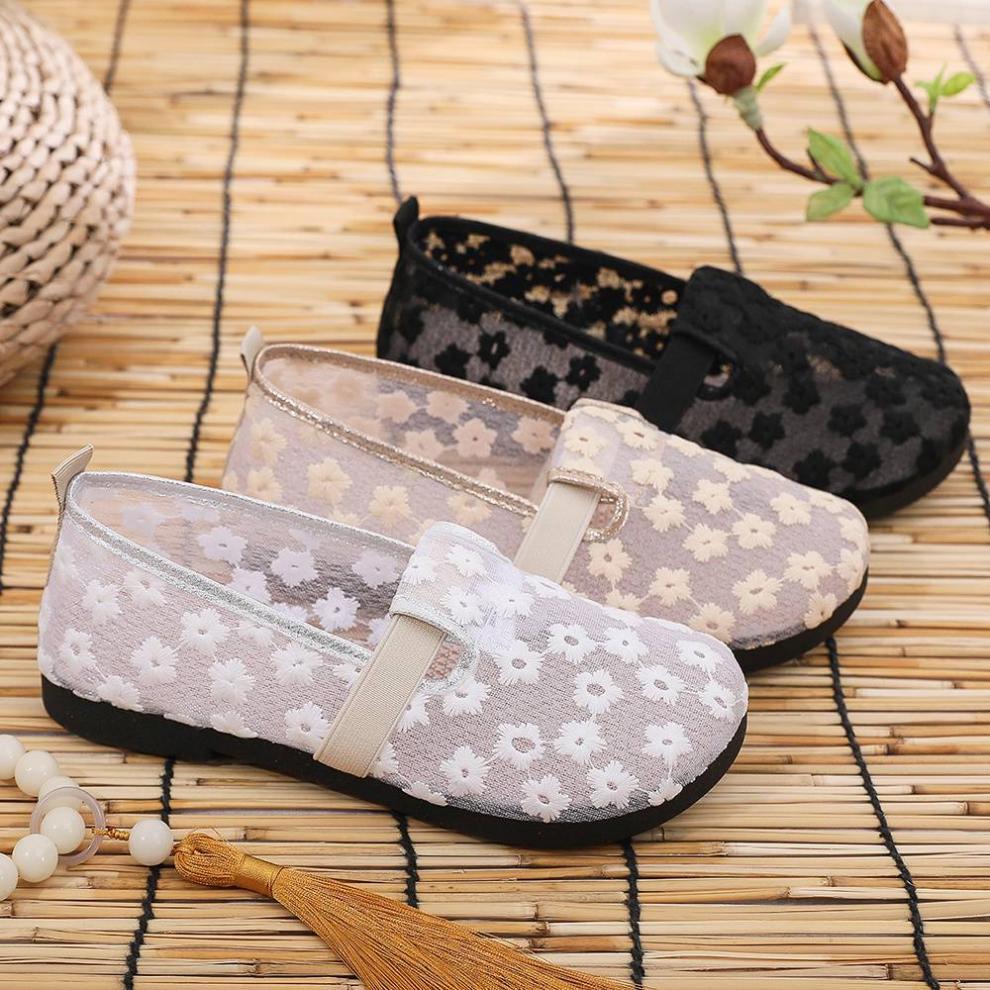 Summer New Beijing Cloth Shoes High-Quality Hot-Selling Comfortable Women's Shoes Thin Breathable Non-Suffocating Flat Soft Sole Shoes
