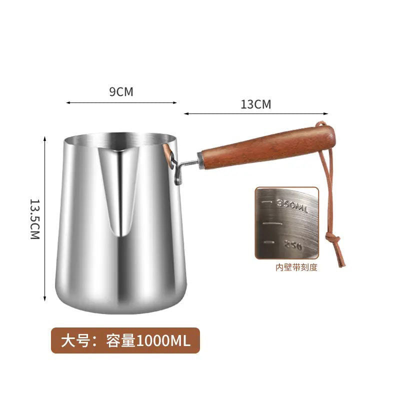 Coffee Latte Art Cup304Stainless Steel Milk Frothing Pitcher with Spout for Making Milk Tea and Heating Milk