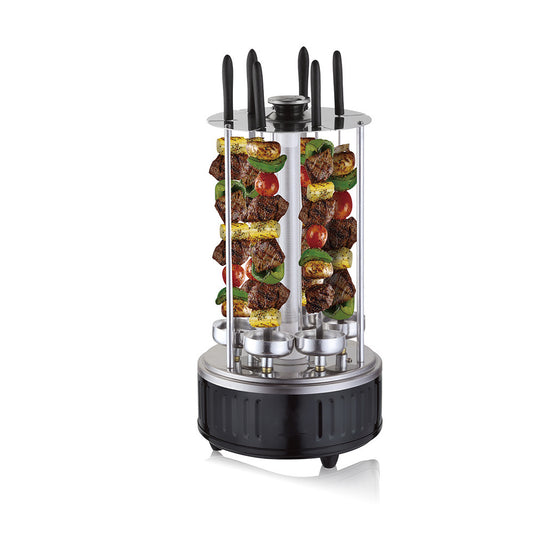 European Standard Cross-Border BBQ Grill Skewer Machine Household Multifunctional Grilling and Frying Integrated Smokeless Charcoal Grill