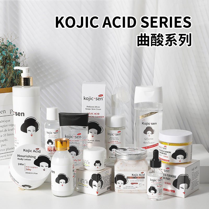 Foreign Trade Kojic Acid Series Full English Body Lotion Long-lasting Fragrance Facial Deep Hydration Moisturizing Cream Cross-border Skincare Products