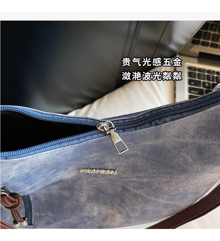 Melard Women's Bag2025New Crossbody Bag Winter Versatile High-End Feel Shoulder Bag Large Capacity Tote Bag