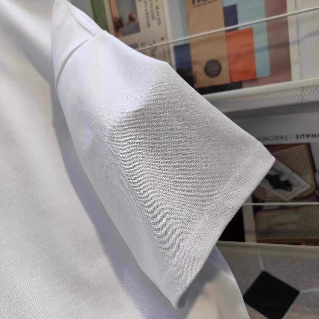 Cross-border pure cotton men's T Wholesale high-quality summer new printed casual short-sleeve shirts t Trendy Brand Five-Sleeve Shirt