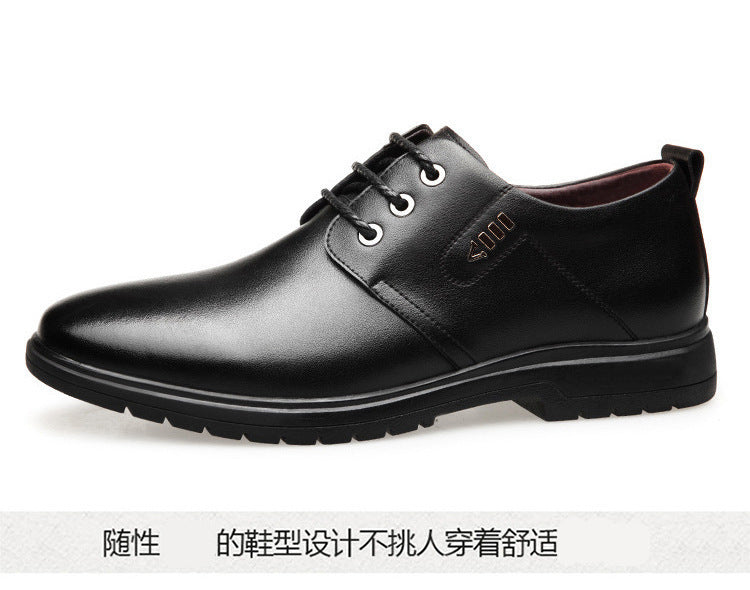 Men's Leather Shoes Business Casual Single Shoes Black Formal Work Shoes Wholesale Men's Casual Shoes Export Work Shoes