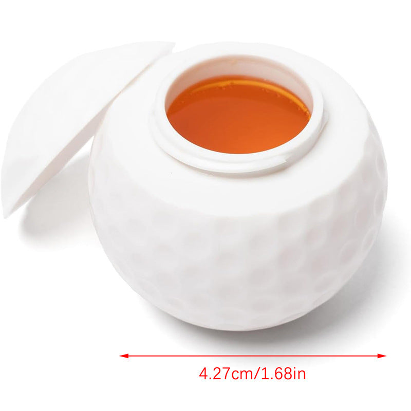 In Stock Amazon New Arrivals Golf Ball Shaped Shot Glass Outdoor golf ball-shaped cup