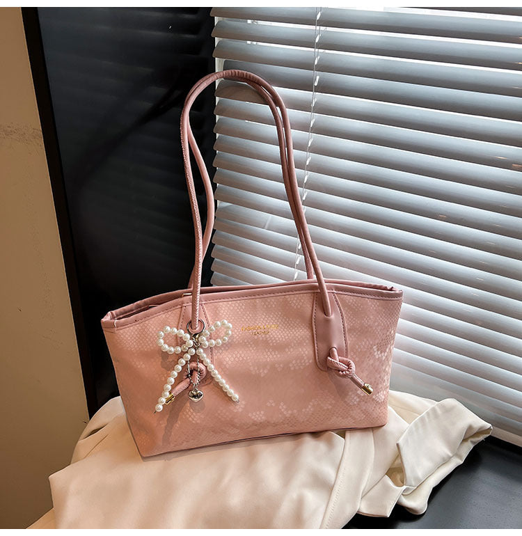 High-end stylish large-capacity women's bag2025New Spring and Summer Niche Single Shoulder Underarm Bag for Work and Commuting