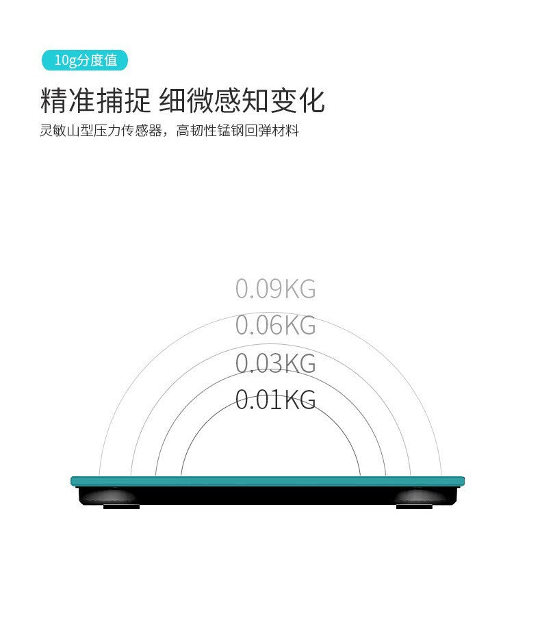 Home Rechargeable Body Weight Scale Body Fat Scale Adult Gradient Body Scale Precision Health Scale Electronic Scale with Printing Function LOGO