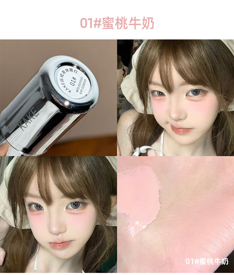 KAKE Velvet Liquid Blush Brightening Natural Korean Style Low Saturation Matte Blush Stick Affordable for Students