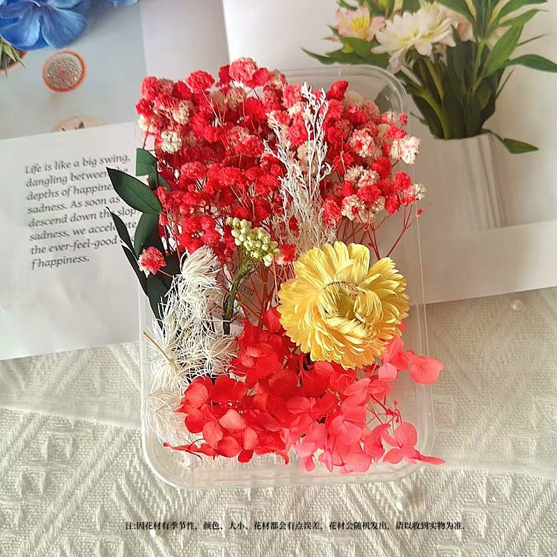 Dried Flowers Eternal Flowers Handmade Exquisite Material Kit Wreath Dried Flowers Trees Hydrangea Decoration Eternal Dried Flowers Material