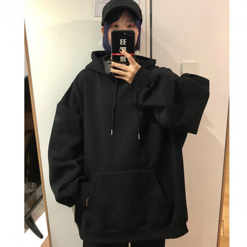 Fashionable Versatile Hooded Sweatshirt for Men Autumn Wear2024New Loose Fleece-Lined Versatile Casual Cardigan Couple Jacket