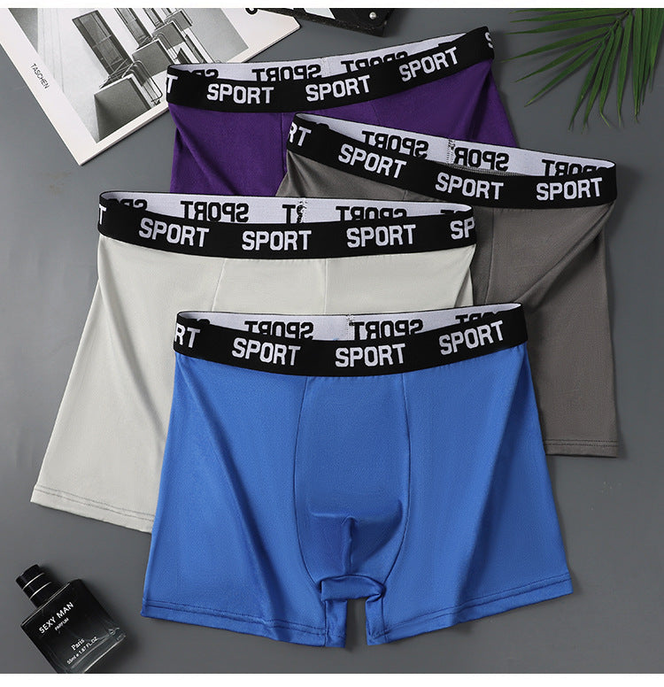 One piece dropshipping sport Men's Sports Underwear Fashionable Comfortable Boxer Briefs Breathable Four-Corner Shorts Wholesale http://detail.1688.com/offer/917246029177.html