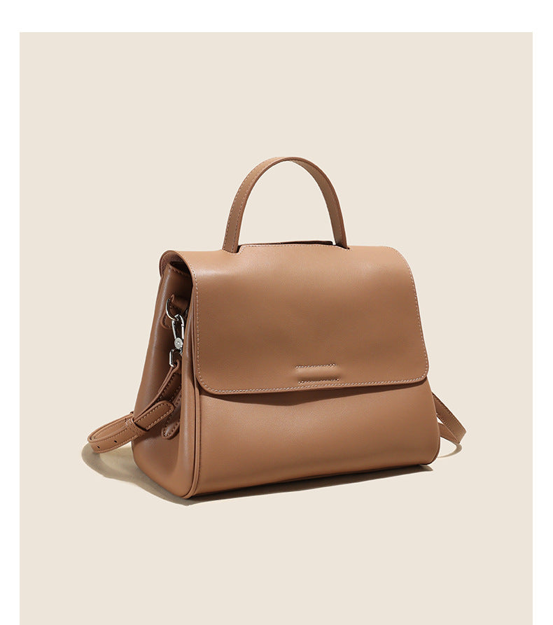 Cross-border Tote Bag for Women2024Summer new soft leather large capacity niche high-end genuine leather single shoulder crossbody bag