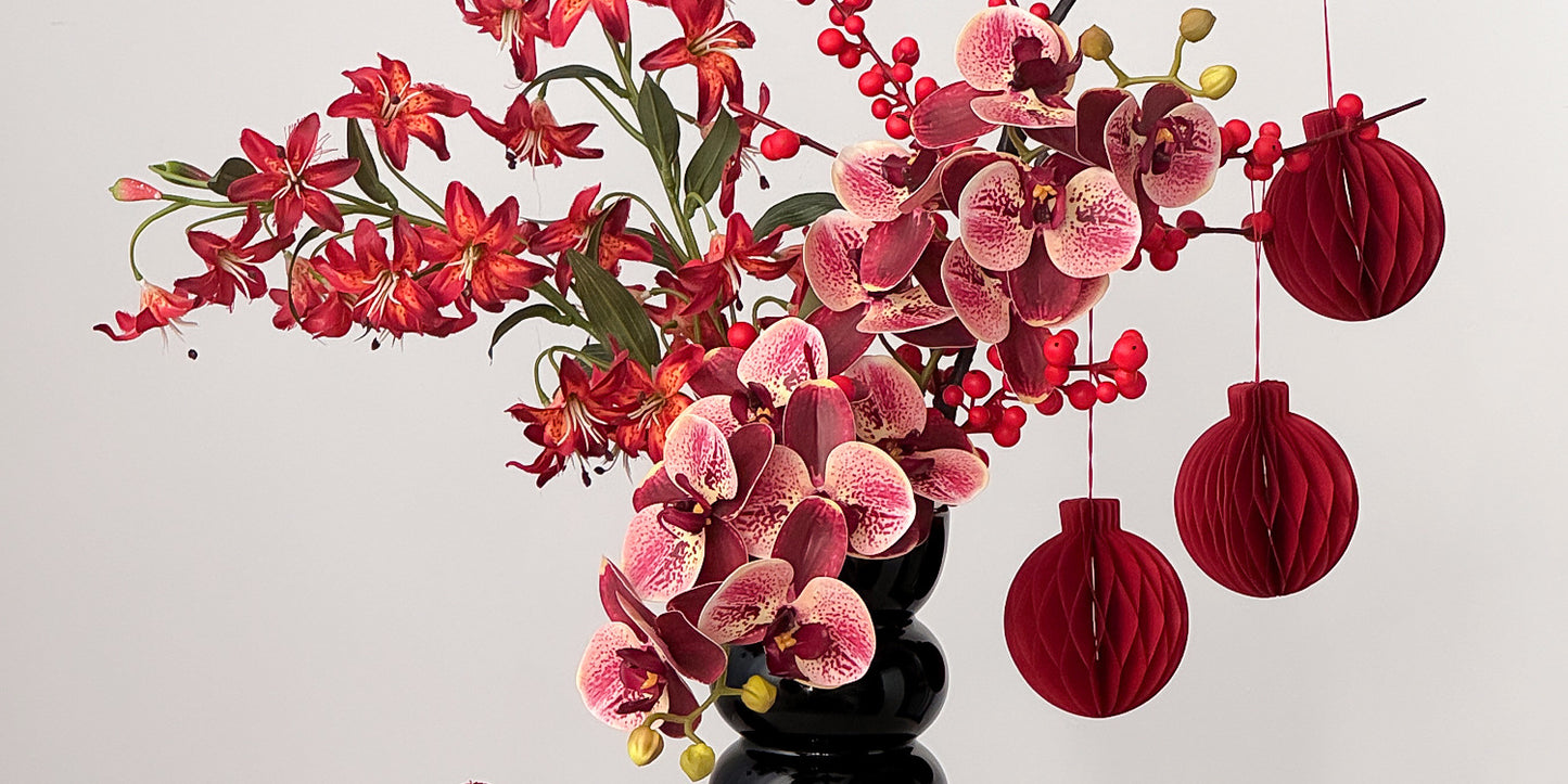 Wholesale Housewarming Gift Winter Green Red Fruit Artificial Flower Bouquet Decoration Ornament New Home Move-in Joy One Piece Dropshipping