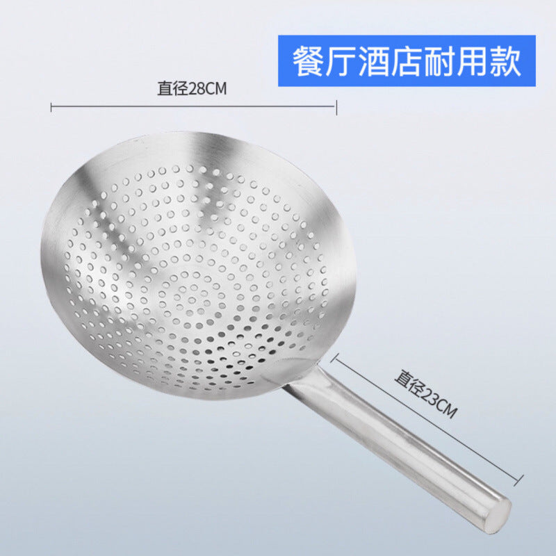 Extra Large Thickened Stainless Steel Strainer for Home Use, Noodle Strainer, Dumpling Strainer, Large Kitchen Oil Strainer, Sieve