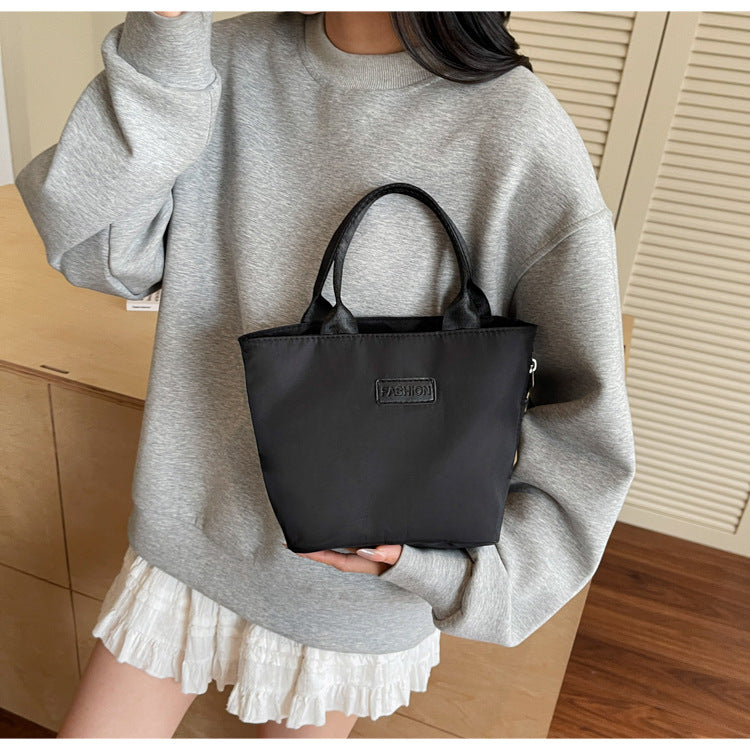 Casual Single Shoulder Crossbody Bag New Model Phone Small Square Bag Versatile Shopping Handbag Lightweight Water-Resistant Nylon Bag