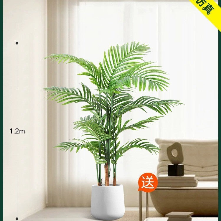 Artificial Green Plant High-End Light Luxury Anthurium Floor Potted Fake Flower Tree Indoor Living Room Bionic Plant Decorative Ornament