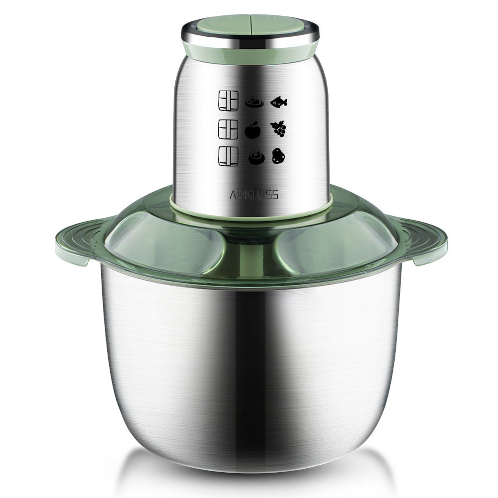 ACKILISS European and American Standard Cross-Border Meat Grinder Household Cooking Machine Kitchen Multi-Functional Stainless Steel Electric Meat Mincer5L