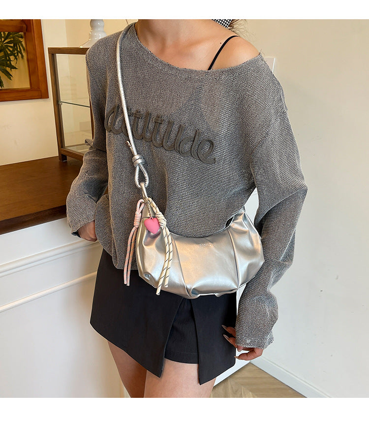 High-end Underarm Bag for Women2025New Trendy Fashion Versatile Casual Single Shoulder Bag Crossbody Dumpling Bag