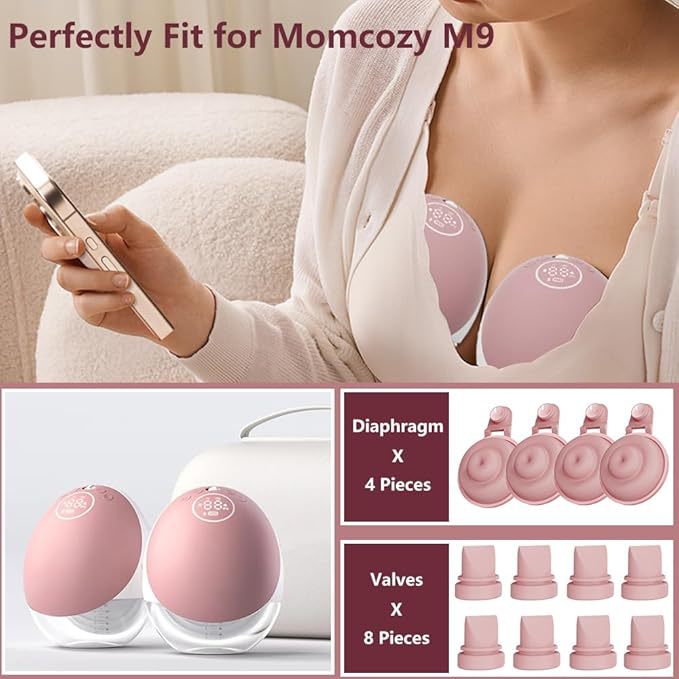 Amazon Bestselling Breast Pump M9Accessories Duckbill Valve Diaphragm Replacement Accessories Momcozy M9