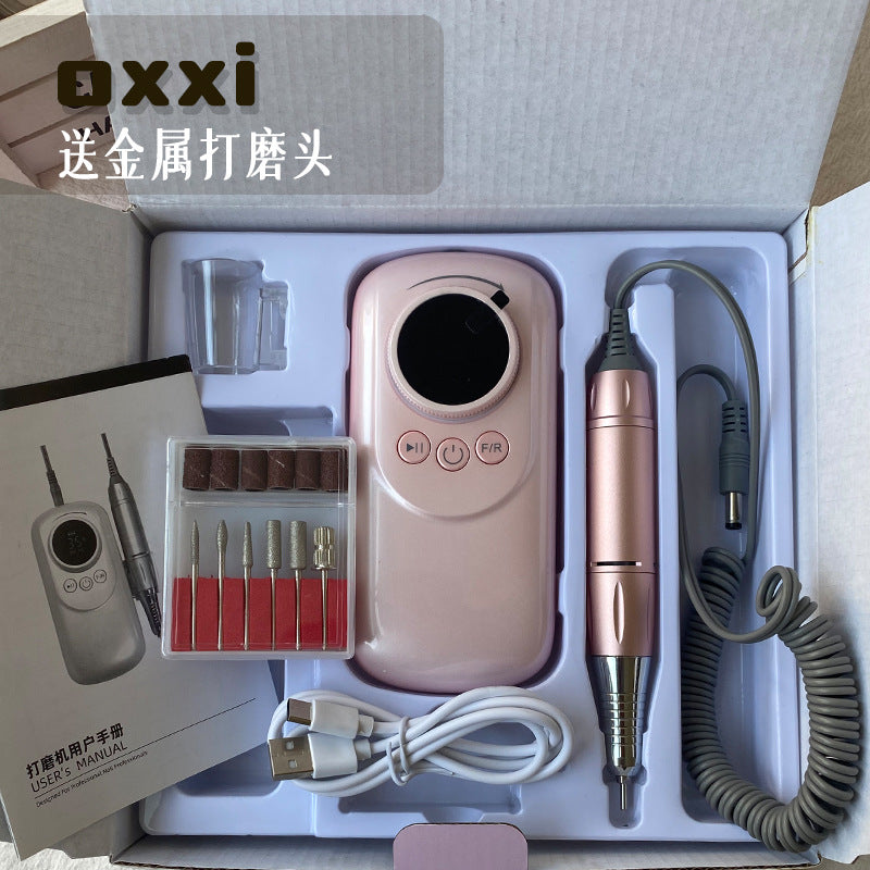 OXXI Japanese Style Rechargeable Portable Cuticle Remover Nail Polish Remover Nail Drill Machine for Nail Salon Use