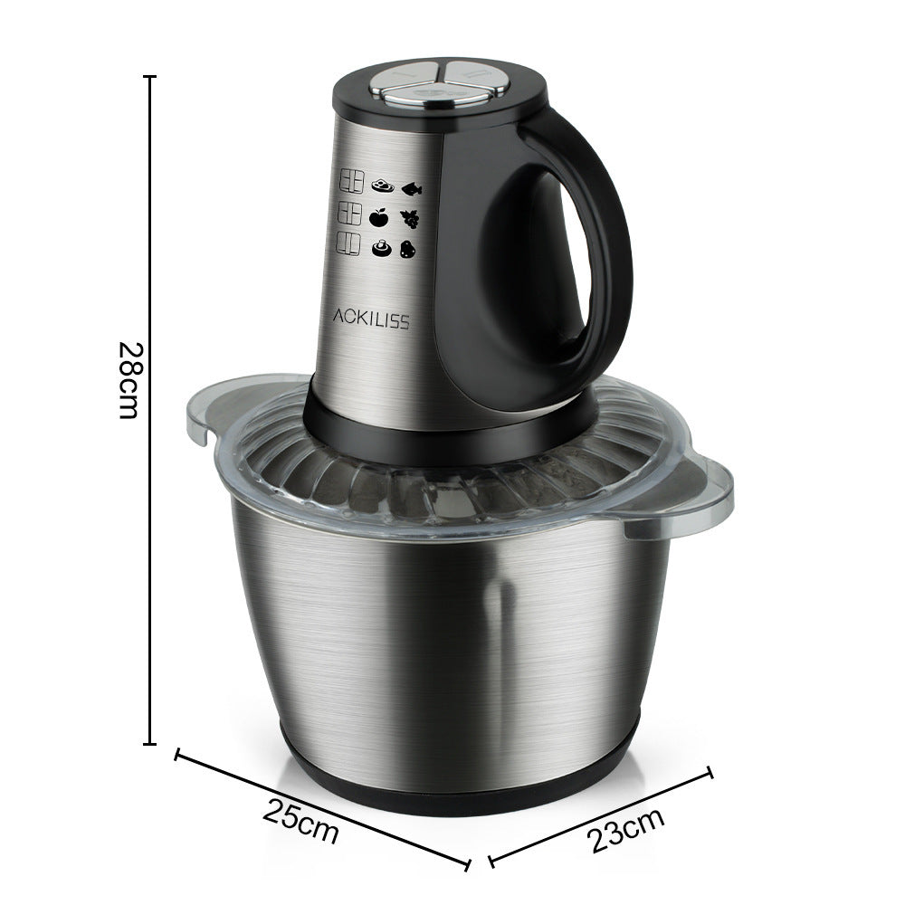 European and British Standard Cross-Border Electric Meat Grinder Household Stainless Steel Meat Mincer Vegetable Chopper Multi-Functional Dual-Speed Food Processor