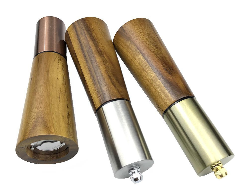 Acacia Wood Grinder Pepper Mill Manual Pepper Grinder Multi-use Seasoning Bottle Kitchen Tool