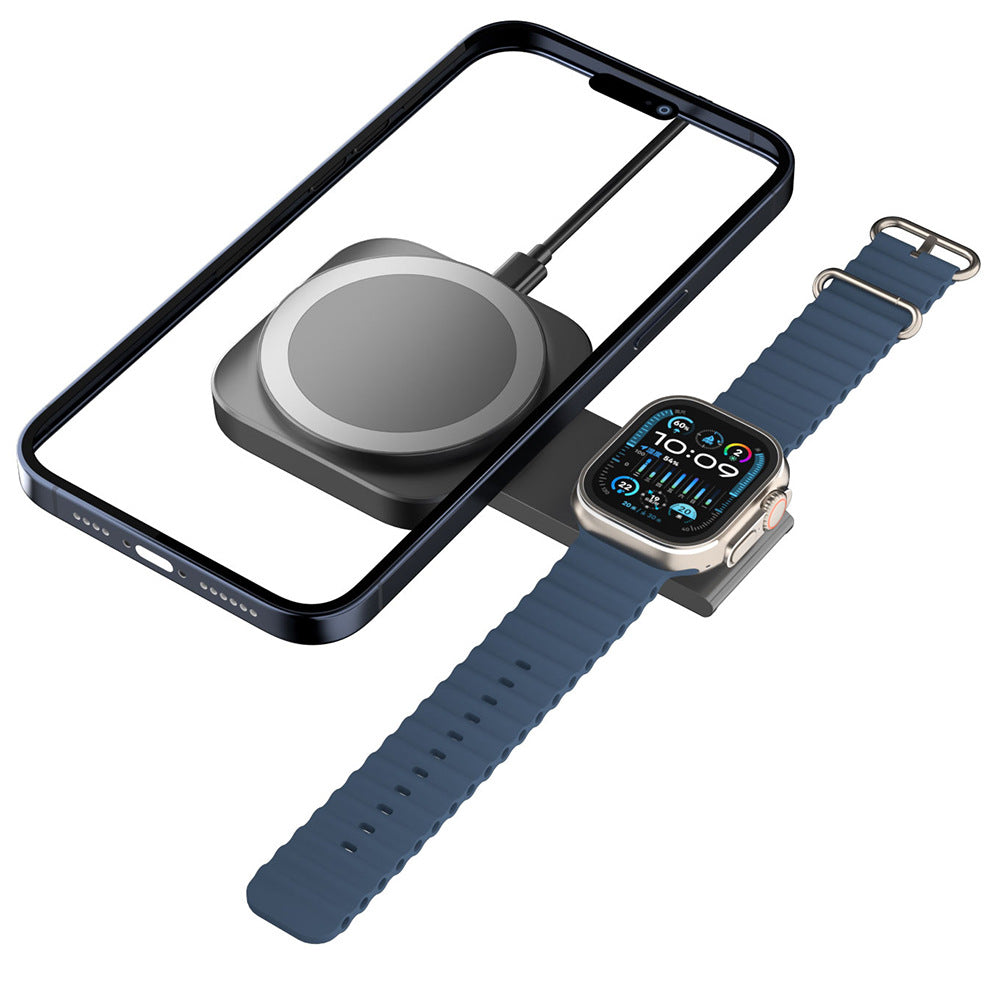 Foldable Desktop 3-in-1 Wireless Charger Magnetic suction suitable for Apple Watch portable wireless charging stand fast