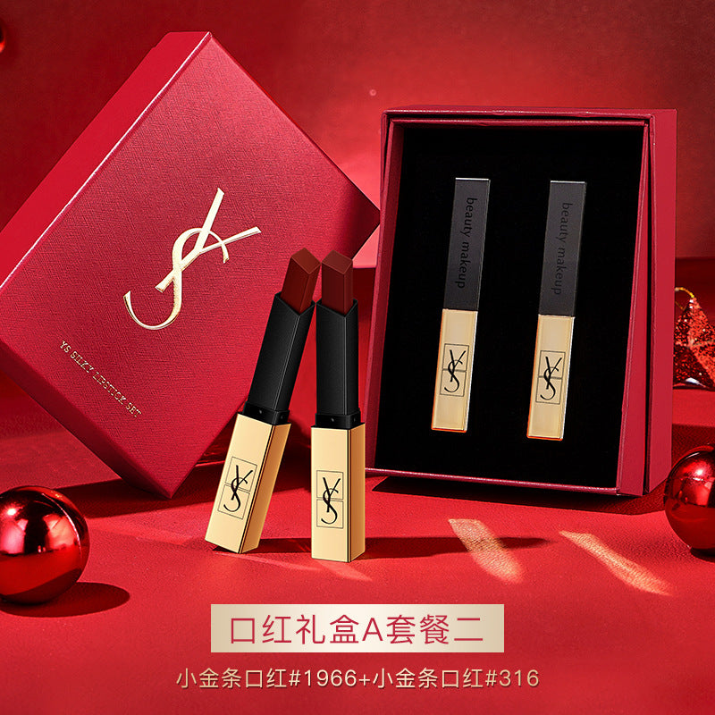 YS Lipstick Cushion Two-Piece Set Gift Box Qixi Valentine's Day Gift for Best Friend Girlfriend Birthday Gift Box Wholesale