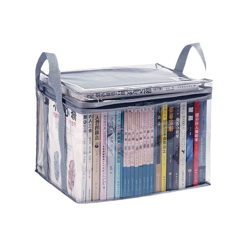 Manufacturer Direct Transparent Dustproof Book Bag Home Large Capacity Textbook Storage Bag Back-to-School Season Book Bag Transparent Dustproof http://detail.1688.com/offer/962604490167.html