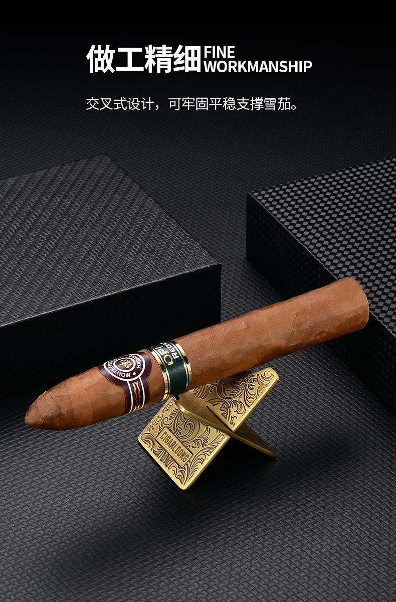 Dragon Eggplant （CIGARLOONG） Cigar Holder Lightweight Cross Portable Stainless Steel Folding Open and Close Holder