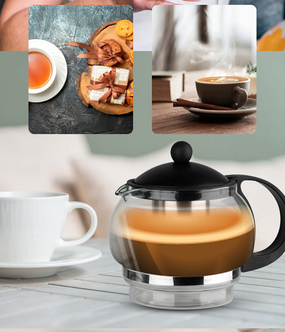 European Standard Cross-Border Tea Set Electric Kettle Stainless Steel Insulated Electric Kettle Tea Set Tray