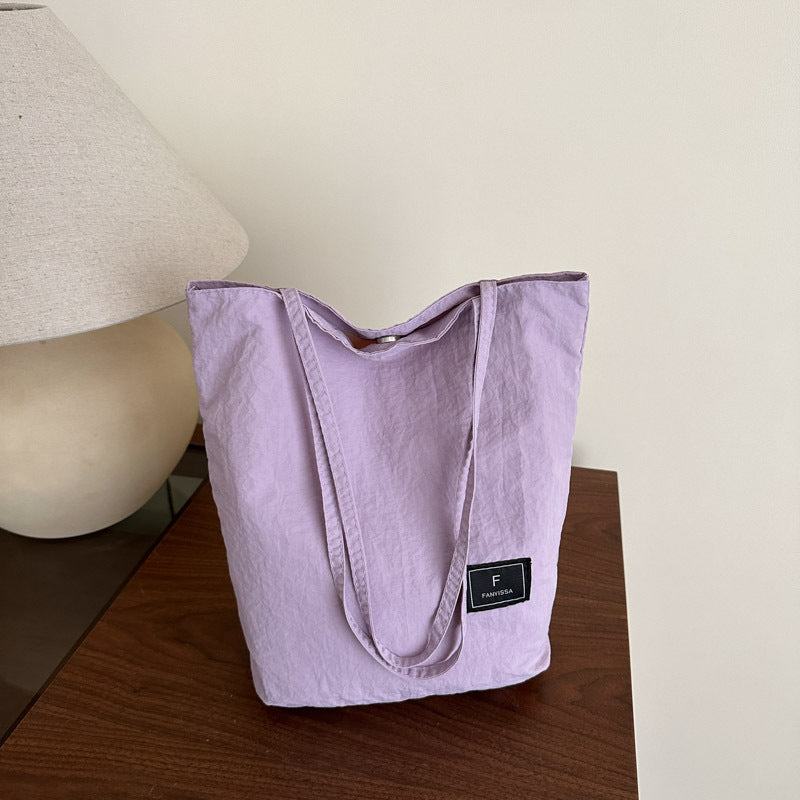 Foreign Trade New Solid Color Women's Bag Wholesale Large Capacity Women's Shoulder Bag Crossbody Bag ins Fashionable Versatile Commuter Bag