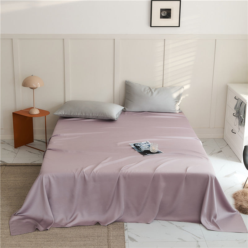 60Lanzing Tencel Single Item Only Bed Sheet Summer Solid Color Lyocell Bed Skirt Silky Cool Single Piece Duvet Cover Quilt Cover