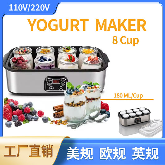 8-Cup Homemade Yogurt Fermentation Machine Breakfast Machine Commercial Jam Ice Cream Yogurt Maker YOGURT MAKER