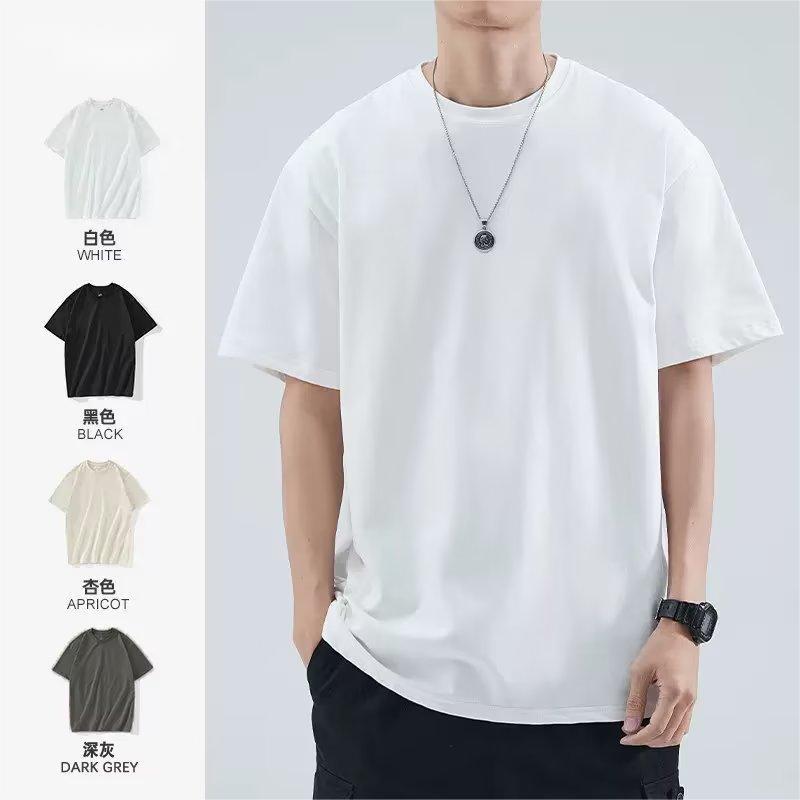Summer New Short Sleeve Loose t T-shirt Men Fashion Brands Casual Half Sleeve Trendy T-shirt Bottoming Shirt Half Sleeve Shirt