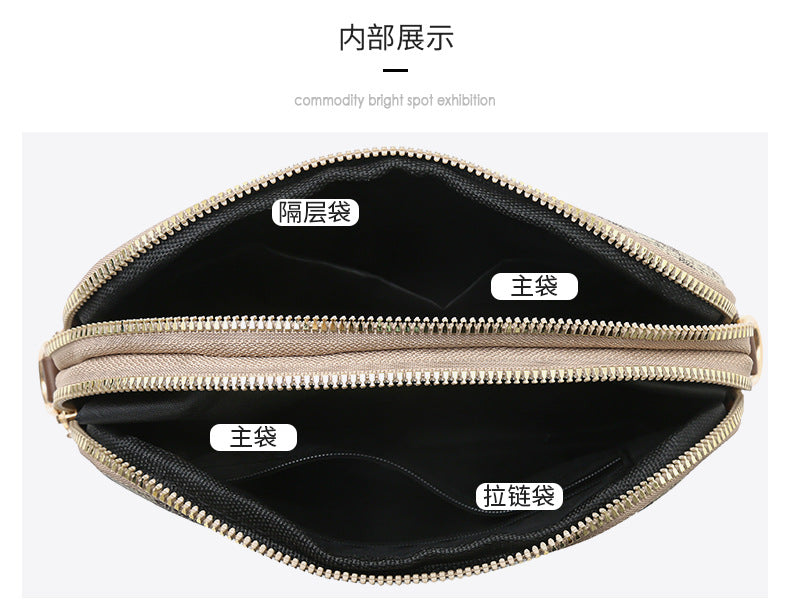2834Yagelaisi Bag for Women New Simple Versatile Shoulder Bag Retro Trendy Crossbody Women's Bag Phone Bag