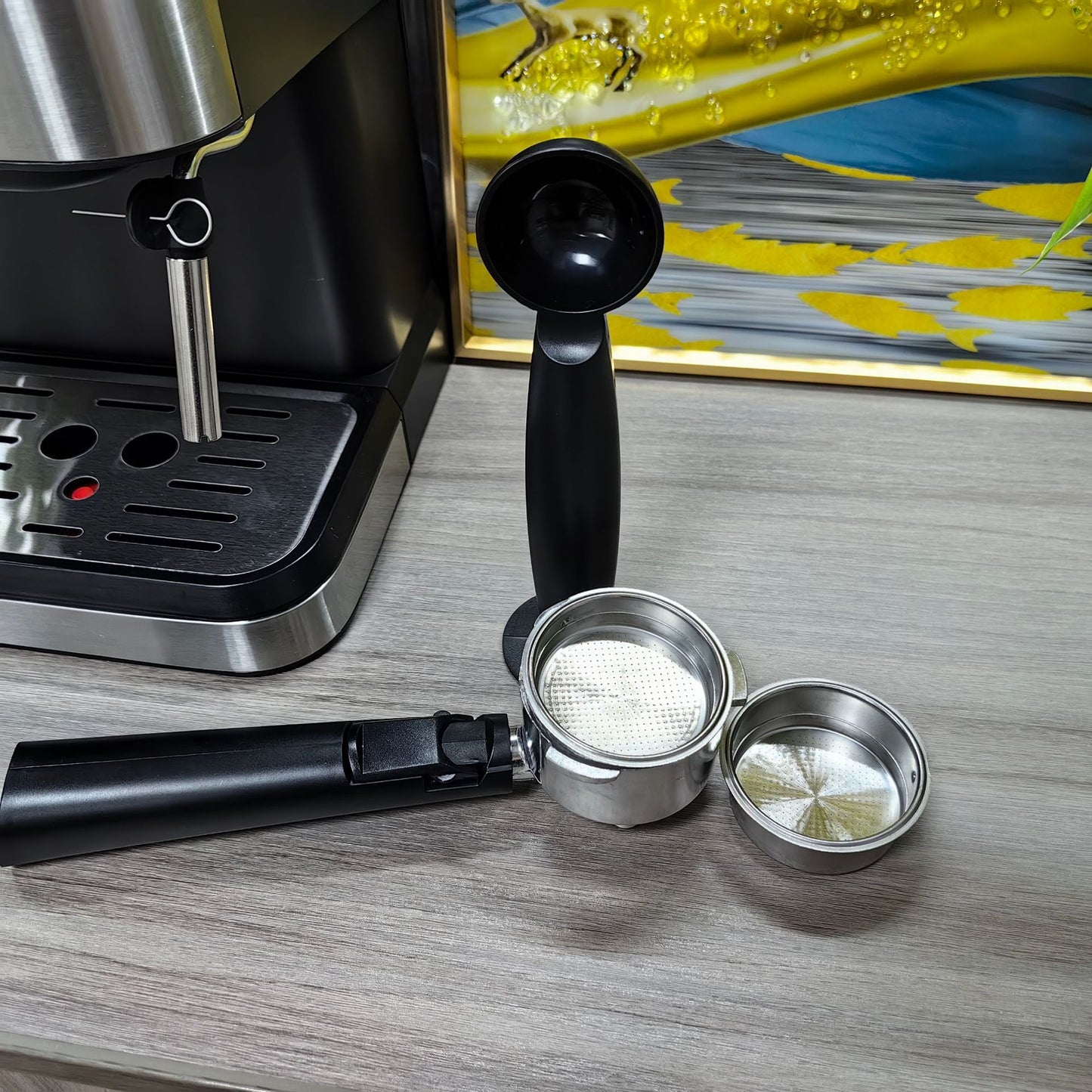 Cross-Border coffee machine Italian Semi-Automatic Coffee Machine Espresso High-Pressure Extraction Milk Frother Coffee Machine