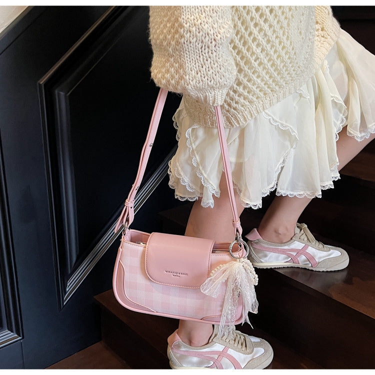 Cross-border high-end trendy underarm bag small square bag for women2025New Handbag Trendy Fashion Versatile Shoulder Bag