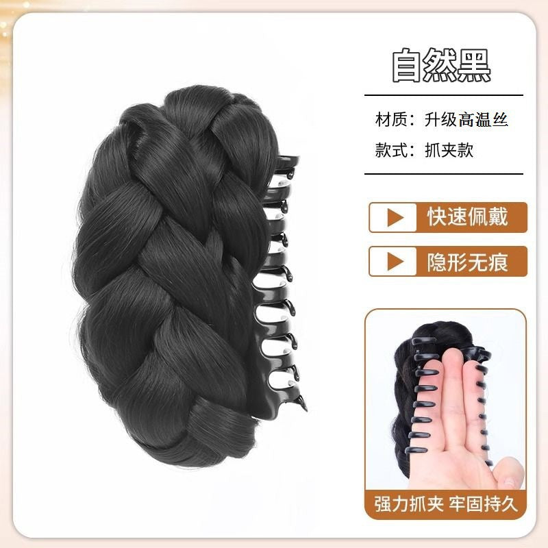 Bun Hair Claw Clip Princess Flower Bud Wig Braided Hair Bun Textured Hair Volume Increase Wholesale