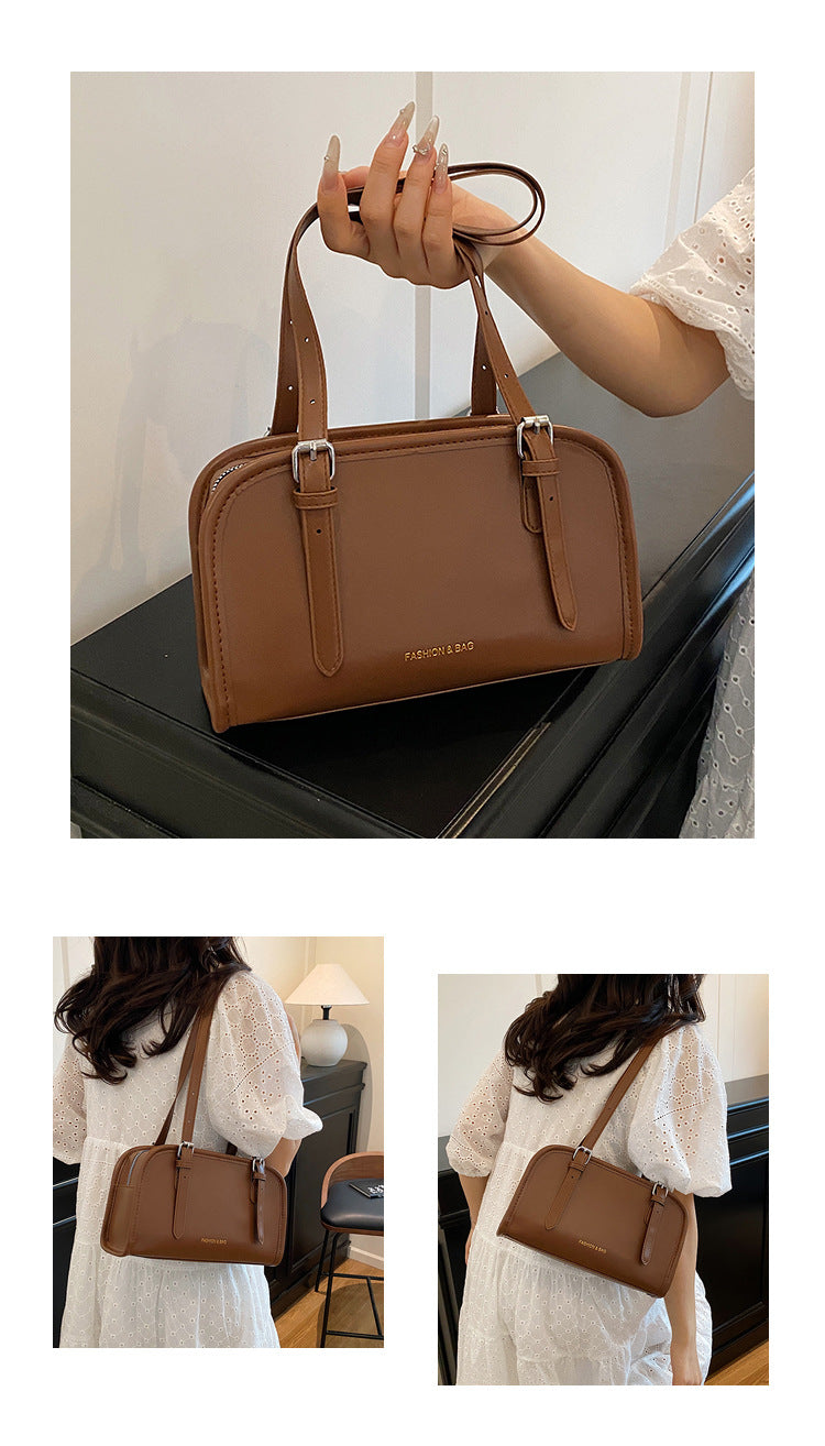 2025Spring New Crossbody Handbag Underarm Fashion Versatile Trendy Internet Celebrity Design High-Quality Texture Girlfriend Bag