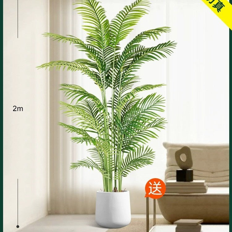 Artificial Green Plant High-End Light Luxury Anthurium Floor Potted Fake Flower Tree Indoor Living Room Bionic Plant Decorative Ornament