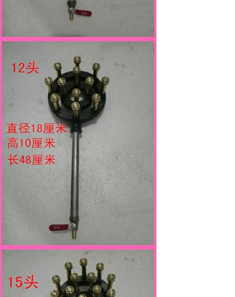 Commercial High-Heat Stove Burner Gas Single Stove Tabletop Restaurant Gas Stove High-Pressure Liquefied Gas Biogas Natural Gas Stove Burner