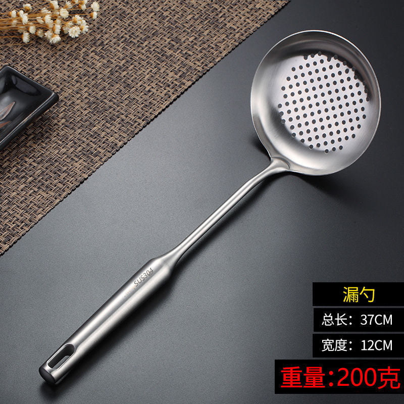 Thickened304Stainless Steel Spatula Set Cooking Spatula Kitchen Supplies Household Stirring Spoon Soup Spoon Colander Wholesale