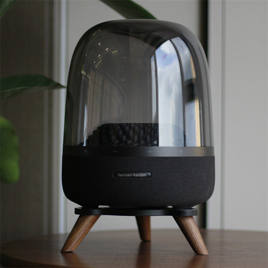 Harman Kardon Crystal Glass3Generation4Speaker Base Desktop Stand Solid Wood Anti-Vibration Non-Slip Rack