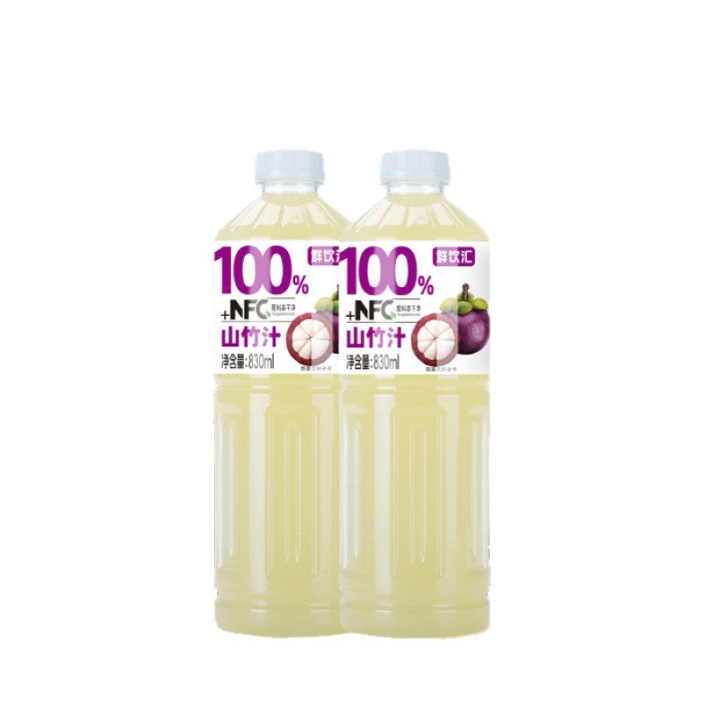 100%Mangosteen Juice830mL*2bottle NFC Quench Thirst Whole Box Free Drinking Dormitory Beverage Open Cap Free Drinking